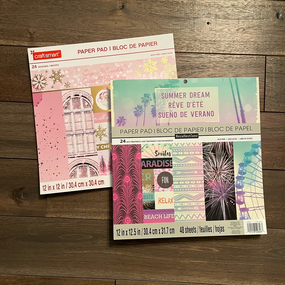 2 Decorative Paper Pads